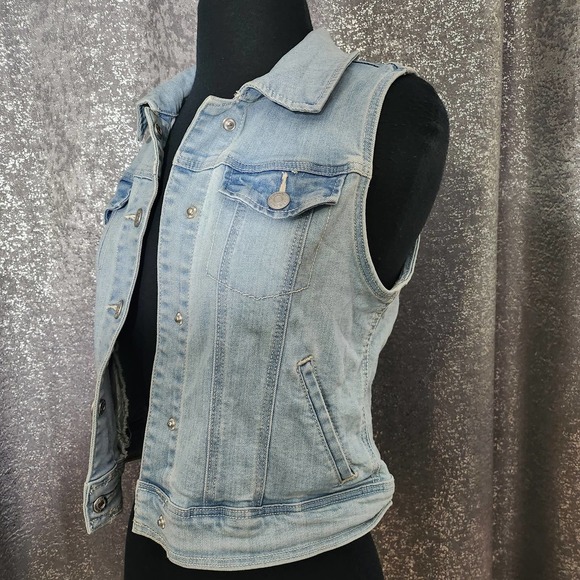 Cat & Jack jean denim vest jacket sz L - Picture 2 of 6